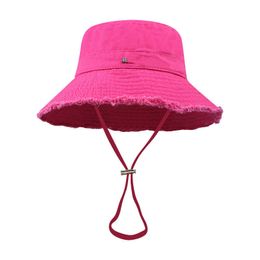Kadın tasarımcı kova şapkaları yaz le bob büyük güneş şapkası