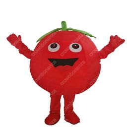 Halloween tomato Mascot Costume Cartoon Character Outfit Suit Xmas Outdoor Party Festival Dress Promotional Advertising Clothings