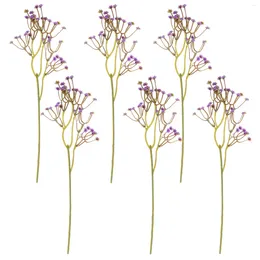 Decorative Flowers Simulated Gypsophila Elegant Flower Stems Artificial Decor Adornment Plants Picks Vases Home Faux Bouquet
