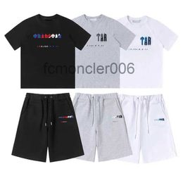 Men's T-shirts Tracksuits t Shirt Designer Embroidery Letter Luxury Black White Grey Rainbow Color Summer Sports Short Sleeve Spring Tide Mens Womens Tees 83M3