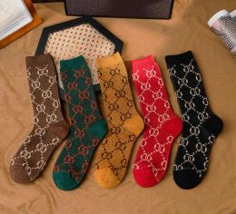 2023 new fashion Mens Socks Womens luxury cotton Sock classic Designer letter Stocking comfortable 5 pairs together high quality Popular trend