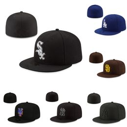 Caps de beisebol mais recentes Casquette Hip Hop Men Mulheres Chapéus para homens Girinhos fechados Flex Sun Cap Mix Ordem Tamanho 7-8