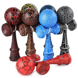 1 Piece Professional Bamboo Paint Wooden Kendama Balls Skillful Jumbo Kendama Juggle Game Balls Outdoors Toys for Children 240113