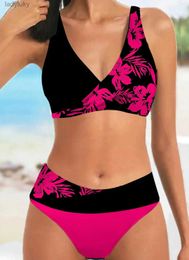 Swim Wear 2023 New Two Piece Bikini Set Swim Suit Printing Swimwear Female Summer Bathing Suit Female Swimsuit Women Sexy Bikini XS-8XLL240114