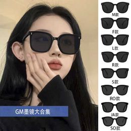 G* myopic sunglasses for women with a trendy face and thin large frame UV resistant glasses driving