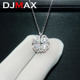 DJMAX Full Diamond Necklace For Women Original 925 Sterling Silver Mobius Strip Lady Diamond Clavicle Chain 240115