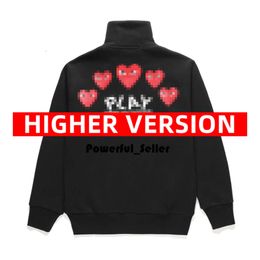 Women's Hoodies & Sweatshirts Play Commes Jumpers Des Garcons Letter Pullover Red Heart Hoodie Commes Hoodie Garcons Hoodie Eyes Red Heart Hoodie 1457