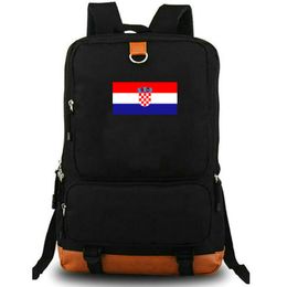 Croatia backpack HRV Country Flag daypack Republika Hrvatska school bag National Banner Print rucksack Leisure schoolbag Laptop day pack