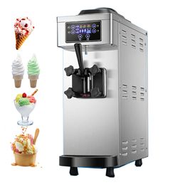 Commercial Soft Serve Ice Cream Machine Electric Ice Cream Makers Machine One Flavors Sundae Yogurt Vending Machine 1100W