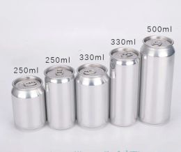 wholesale 250ML 8OZ Aluminium tin Cans plastic PET Soft Beverage Bottle PET Pull Ring leek Slim Standard Soda Beer easy open end custom ZZ
