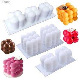 Craft Tools Multi Style Bubble Cube Candles Silicone Mold 3D Aromatherapy Plaster Candle Hand-made Baking Chocolate Dessert Cake Mould Tools YQ240115