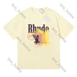 Rhude Sport Shirt Rude t Shirt Fashion Clothing Top Quality High Street Shirts Shorts Cp t Shirt Womens Fitness Soft Breathable Cool New Style for Man Jt2j TXAY