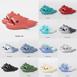 Дизайнерские модные шлебцы Flip Summer Mens Slippers Solid Crown Casual Home eva без скольжения обувь женская пляжная акула слайды Mule Eur 36-4 31