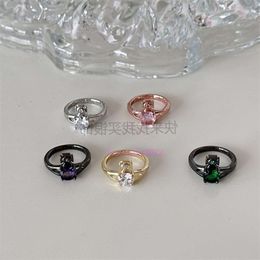 Jewellery vivianeism westwoodism rings West Zircon Rose Gold Saturn Ring