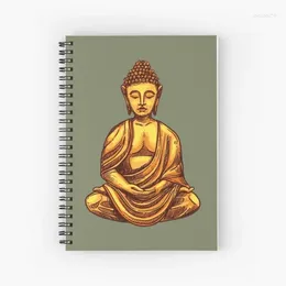 Buddha Statue Pattern Spiral Notebook Journal 120 Pages Students Note Books For Journaling Notes Study School Work Writing Gifts