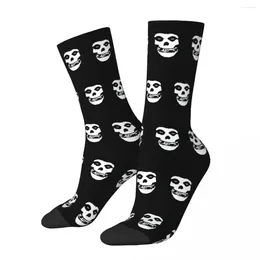 Men's Socks Winter Warm Fashion Women's Misfits Skull Sweat Absorbing Basketball