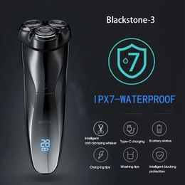 ENCHEN Blackstone 3D Electric Shaver Razor For Men IPX7 Waterproof Wet Dry Dual Use LCD Display Face Beard Shaving Razor240115