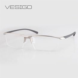 Whole- 2016 Fashion Titanium rimless eyeglasses frame Brand Men Glasses suit reading glasses P91122308