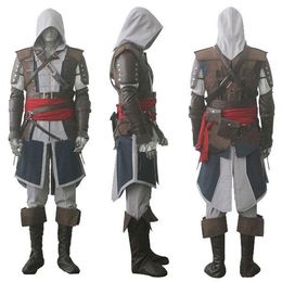 Assassin's Creed IV 4 Black Flag Edward Kenway Cosplay Costume Whole Set Custom Made Express 2326