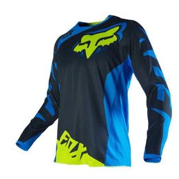 2024 Men's T-shirts Fox New Speed Deceleration Mountain Bike Off Road Motorcycle Racing Suit Cycling Summer Dry Long V1ew