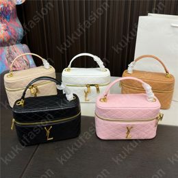 Woman Mini Makeup Bag Top Handle Luxury Crossbody Bag Zipper Fashion Cosmetic Bag Organise Make Up Handbag Y Shoulder Pouch
