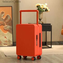 Suitcases Fashion Width Dr-Bar Luggage Universal Wheel Light Luxury 20 24inch Boarding Bag Good-looking Trolley Suitcase Male And Female Q240115