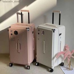 Suitcases Luggage Women's Spinner Wheel Large Capacity Thickened Suitcase 32-inch Trolley Suitcase Men's and Women's Boarding Lockbox Q240115