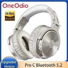 Earphones Oneodio Bluetooth 5.2 Wireless Headphones with Microphone 110h Playtime Foldable Deep Bass Stereo Proc Earphones for Pc Phone