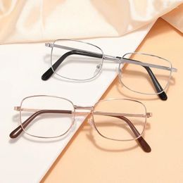 Sunglasses Fashion Metal Reading Glasses Anti-Blue Light Women Men Computer Presbyopia Hyperopia Eyeglasses 1.0 To 4.0