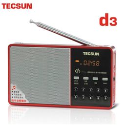 Radio Tecsun D3 Radio Fm with Usb Portable Speaker Mp3 with Screen and Rechargeable Battery Support Audio Input, Digital Channel