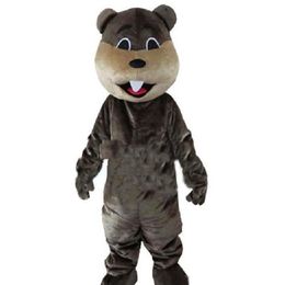 2018 High quality Beaver Mascot Costume Jungle River Animal Mascot Costumes156r