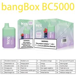 Original bangBox BC5000 original disposable E cigarette puff5000 13ml 0% 2% 3% 5% 5K puffs vape pen 650mah rechargeable battery mesh coil 24 flavours