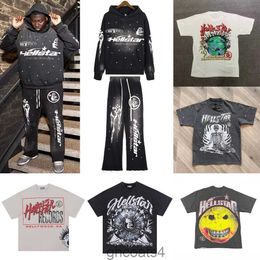 Designer Hoodie Vintage Street Graffiti Hip Hop Style High Hooded Padded Sweatshirt Washed Sweatshirts Long Sleeve Hoodies Hoodys G6LP