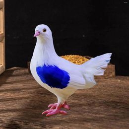 Garden Decorations Artificial Pigeon Model Simulation Feathered Bird Figurine For Lawn Micro Landscape Patio Outdoor Courtyard