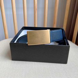 2024 Fashion Designer Belt 3.5CM Original Leather Belts Vintage Bronze Silver Buckle Belt Men Business Belt Waistband With Box