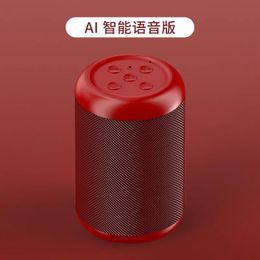 Speakers 3478368634 KKHV AI Small intelligent Bluetooth speaker artificial voice control home large volume mini wireless sound