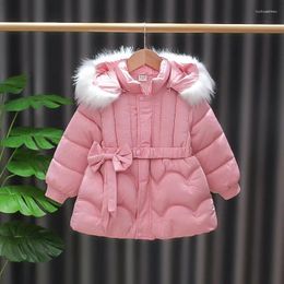 Jackets LILIGIRL Autumn Winter Baby Girls Jacket Sweet Princess Coat For Girl Fashion Hooded Children Outerwear Clothing Birthday Gift
