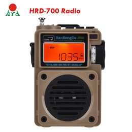 Radio Hanrongda Hrd700 Am Fm Radio Music Player Portable Fm/sw/mw/wb Fullband Digital Radio Rechargeable Bt Speaker W/ Tf Card Slot