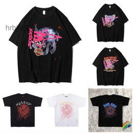 23ss Men t Shirt Pink Young Thug Sp5der 555555 Mans Women 1 Quality Foaming Printing Web Pattern Tshirt Fashion Top Tees YjXZCIXZCI XZCI