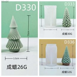 Craft Tools 3 Small Christmas Tree Candle Silicone Mold Gypsum form Carving Art Aromatherapy Plaster Home Decoration Mold Gift Handmade YQ240115