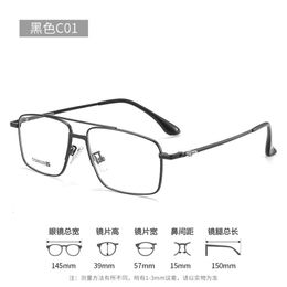 2024 Luxury Designer CH Sunglasses for Women Chromes Glasses Frames Mens Large Pure Titanium Myopia Heart Eyeglass Frame Ladies Unisex High Quality Eyewear JD6Q