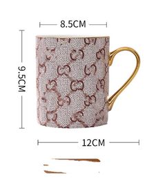 Quality Creative Ins Ceramic Cup Phnom Penh Milk Tea Mug Cross-Border Household Coffee Cups