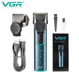 VGR Hair Trimmer Professional Hair Clipper IPX5 Waterproof Haircuts Machine Travel Lock 0mm Cutting Barber Trimmer for Men V-973240115