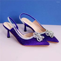 Dress Shoes Luxury Women Designers Italian Slingbacks African Slippers Nigerian Womens Slingback High Heel Bridal