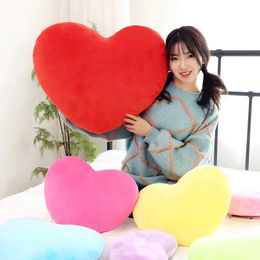 30/40cm Soft Heart Shape Pillow Lover Decor Pillow Living Room Bedroom Decorative Throw Pillow Cotton Valentines Day Gift 240115