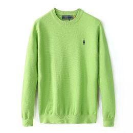 Typical Designer Men's Sweater Round Neck Brand Polo Knitted Pullover Warm Mix Cotton Wrap Embroidery Casual Pullover