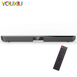 Speakers Home theater TV Soundbar 40W Wireless 5.0 Bluetooth Speaker Builtin Subwoofers Hifi Stereo Column Surround Soundbar with Remote