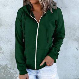 Women's Hoodies Womens Daily Casual With Pocket Zip Hooded Sweatshirts Pullover V Neck Korean Reviews Many Clothes