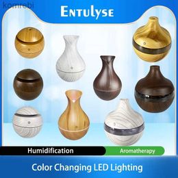 Humidifiers Portable Ultrasonic Air Humidifier Aromatherapy Diffuser Essential Oil Mini Car Home Mist Maker Defusers USB Humificador LEDL240115