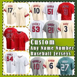 27 Mike Trout Angels Jersey 6 Anthony Rendon Baseball 7 Jo Adell 2 Luis Rengifo 21 Matt Thaiss 3 Taylor Ward Nolan Schanuel Zach Neto Moniak Logan O'hoppe